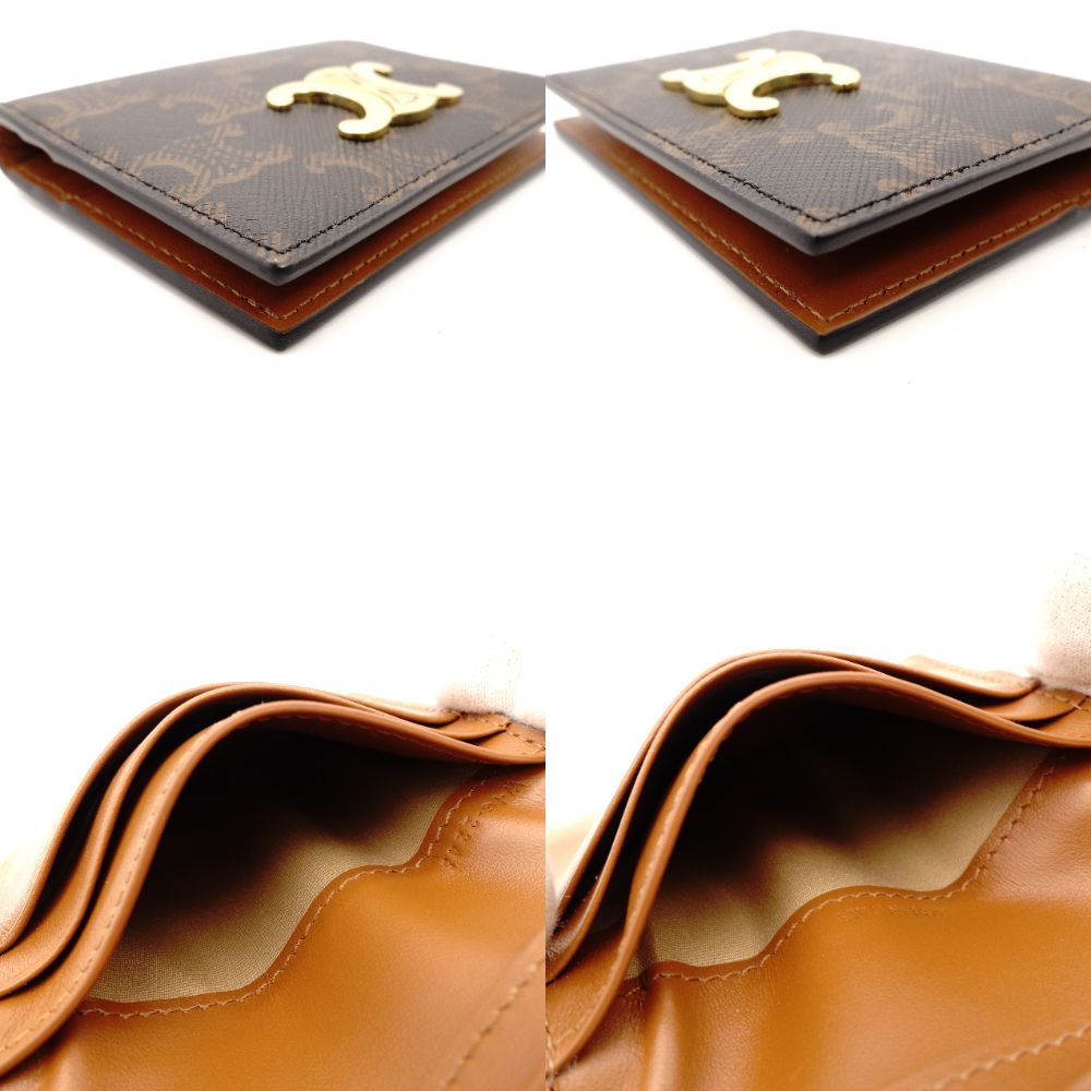 セリーヌ CELINE トリオンフ カードケース ブラウン系 PVC レザー 名刺