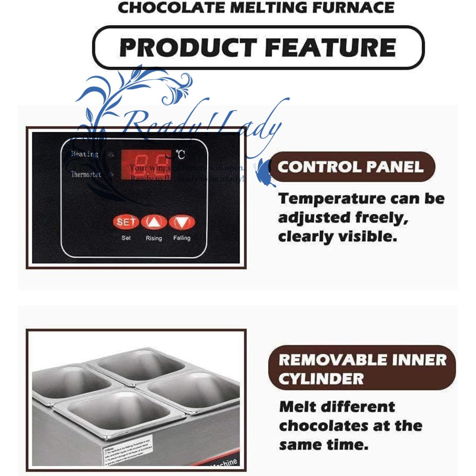 チョコレート溶解ポットプロフェッショナルチョコレートテンパリングマシン商業チョコレート溶解ポットチョコレート溶解機