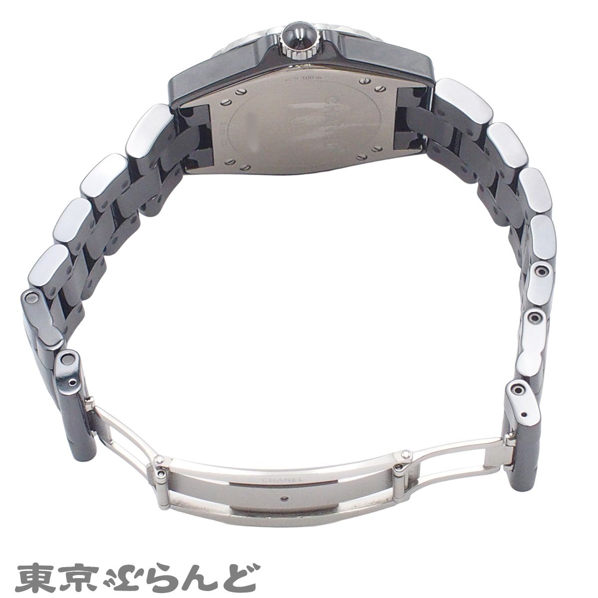  シャネル CHANEL J12 365 H4344 ブラック セラミック SS ダイヤモンド 11PD スモールセコンド 腕時計 ユニセックス 自動巻 仕上済 101833150 大人カジュアル 自動巻き時計 腕時計(アナログ)