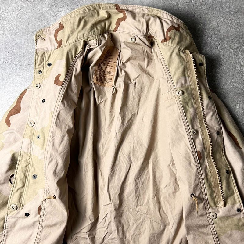 80s 89年製 US ARMY 米軍実物 3C デザートカモ 迷彩 M-65 フィールド