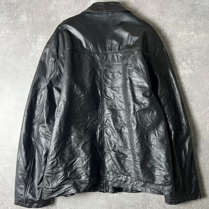 90s Croft&Barrow 中綿入り 本革 レザー ジャケット XL / 90年代