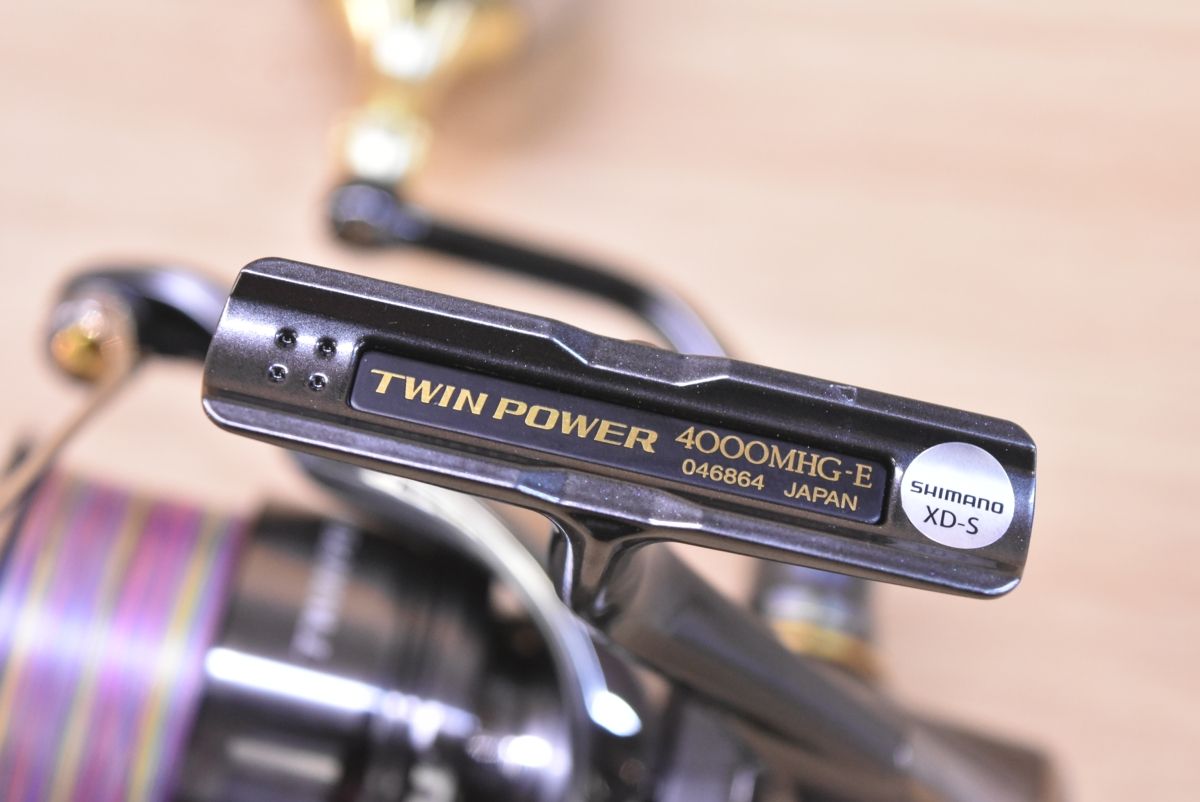  シマノ 24 ツインパワー 4000 MHG ハンドルノブカスタム SHIMANO TWINPOWER スピニングリール シーバス サーフ SLJ 等に ルアーロッド 釣り用ジャケット スピニングリール リール