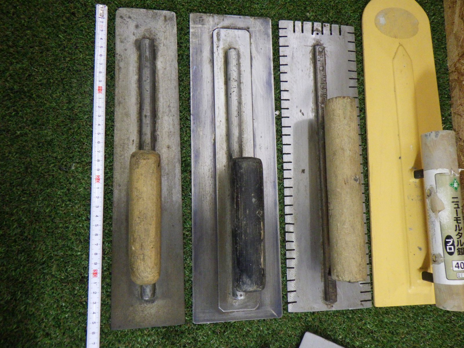 左官 鏝 一式 コテ 大工道具 モルタル 色々セット 曲がりあり 品 現状渡し