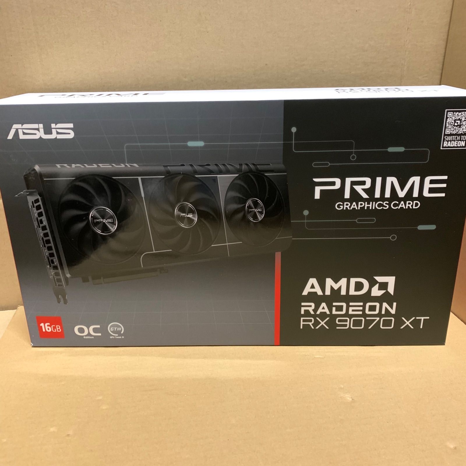 ASUS AMD Radeon RX9070XT エイスース グラフィックボード 搭載 ビデオ