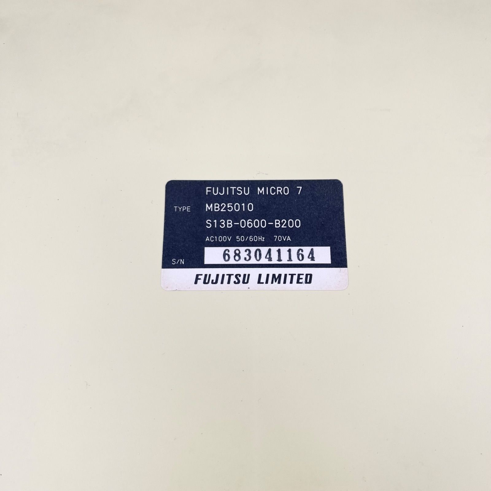 FUJITSU MICRO 7 MB25010 通電確認済 現状品 - メルカリ