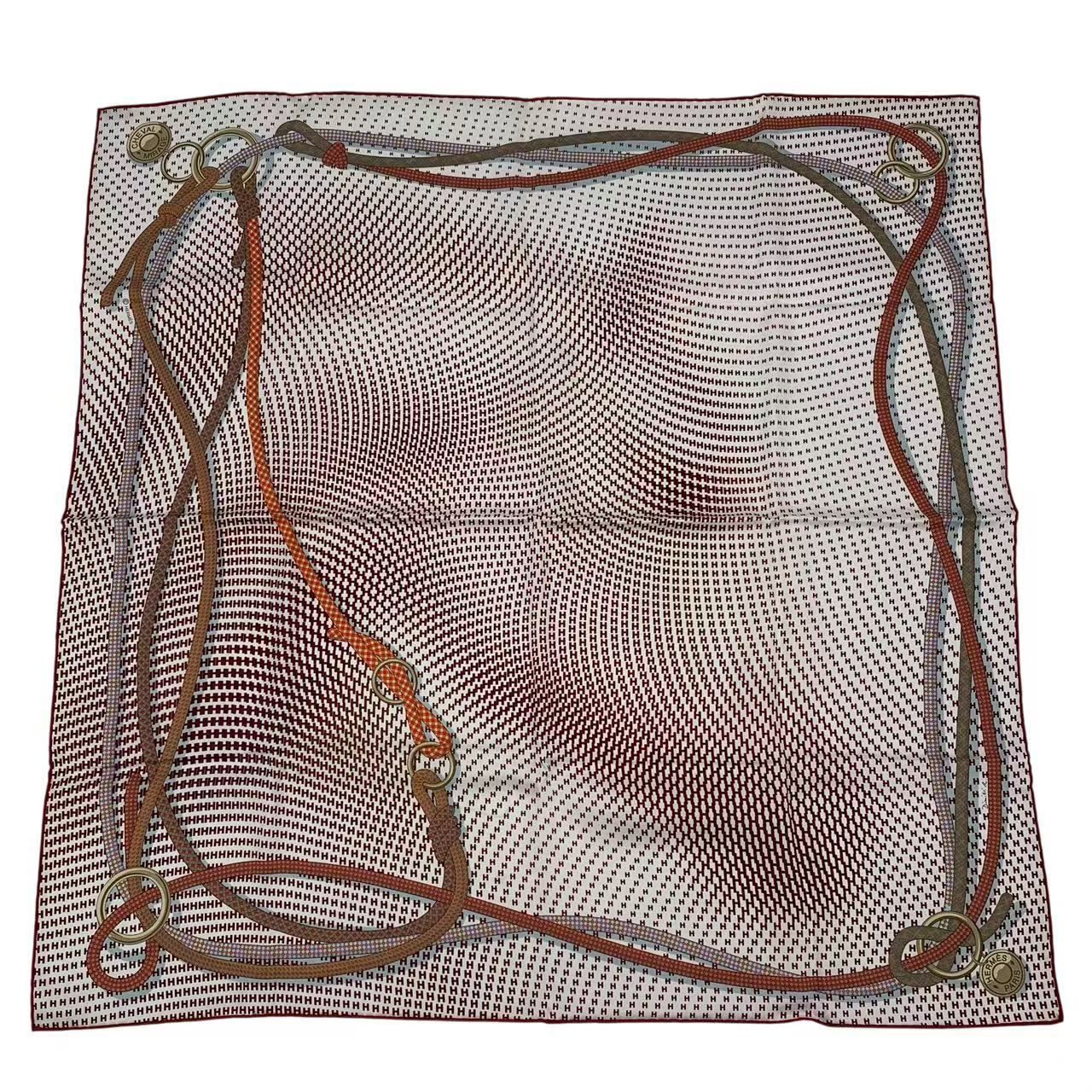 新品同様 HERMES エルメス スカーフ カレ70 幻影の馬 Cheval Mirage