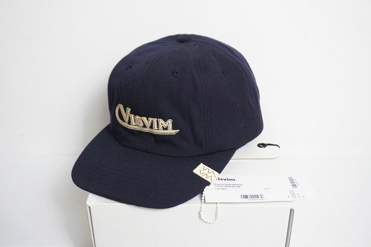 美品 24SS visvim ヴィズヴィム ビズビム EXCELSIOR Ⅱ CAP 刺繍ロゴ
