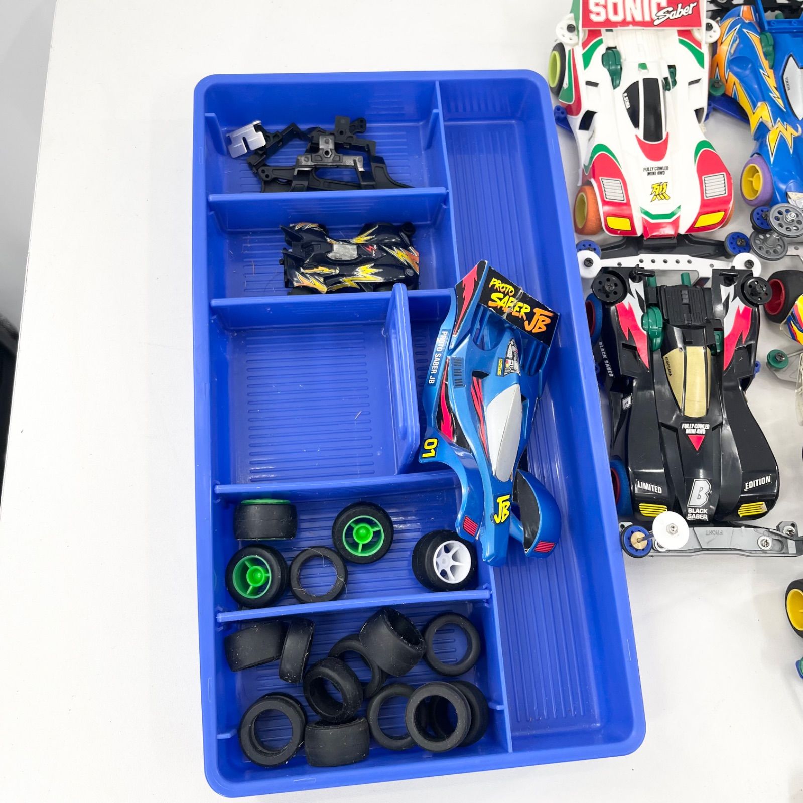 ミニ四駆 引退品 セット 本体多数 パーツ ボディ タイヤ シャーシ