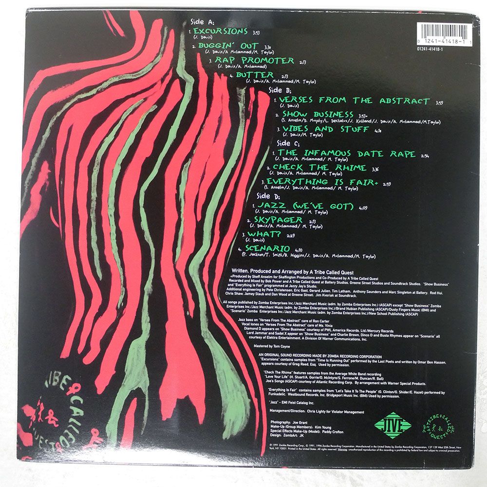 US盤 A TRIBE CALLED QUEST|LOW END THEORY|JIVE LP