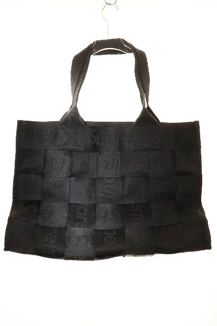 シュプリーム SUPREME 23SS WOVEN LARGE TOTE BLACK ウーブン ラージ