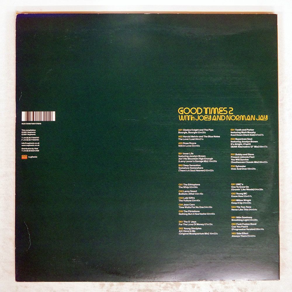 UK盤 JOEY JAY|GOOD TIMES 2| NUX 170 LP