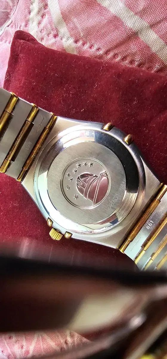  オメガ コンステレーション 18kコンビ フールバ オートマティック ユニセックス対応 自動巻き時計 腕時計(アナログ)