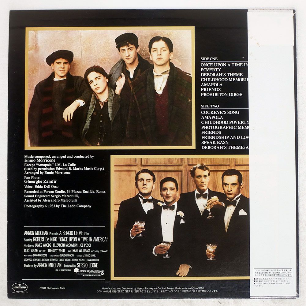 盤 OST ENNIO |ONCE UPON A TIME IN AMERICA|MERCURY 28 PP 85 LP
