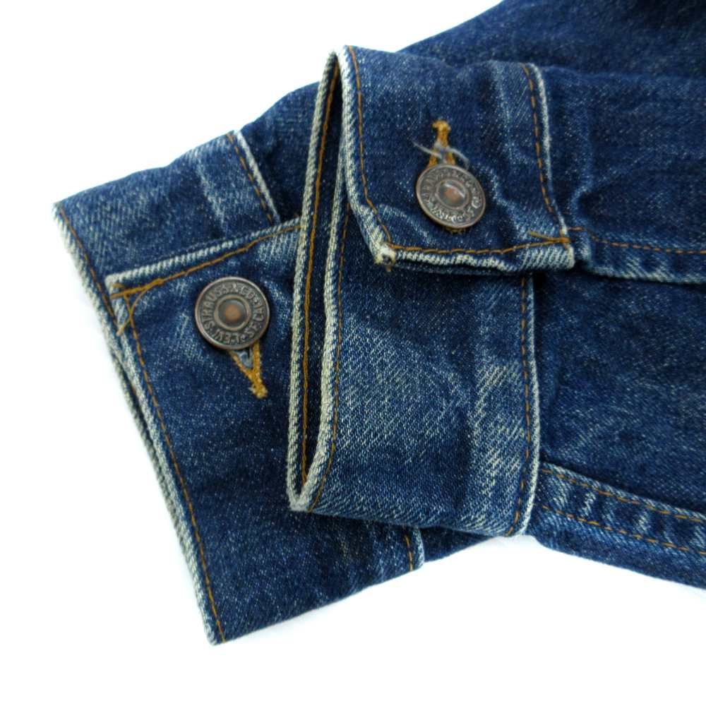 【美品】LEVI'S デニムジャケット 70505-0217 サイズ36 濃紺 リーバイス Levi's 70505-0217 デニムジャケット Gジャン ジージャン