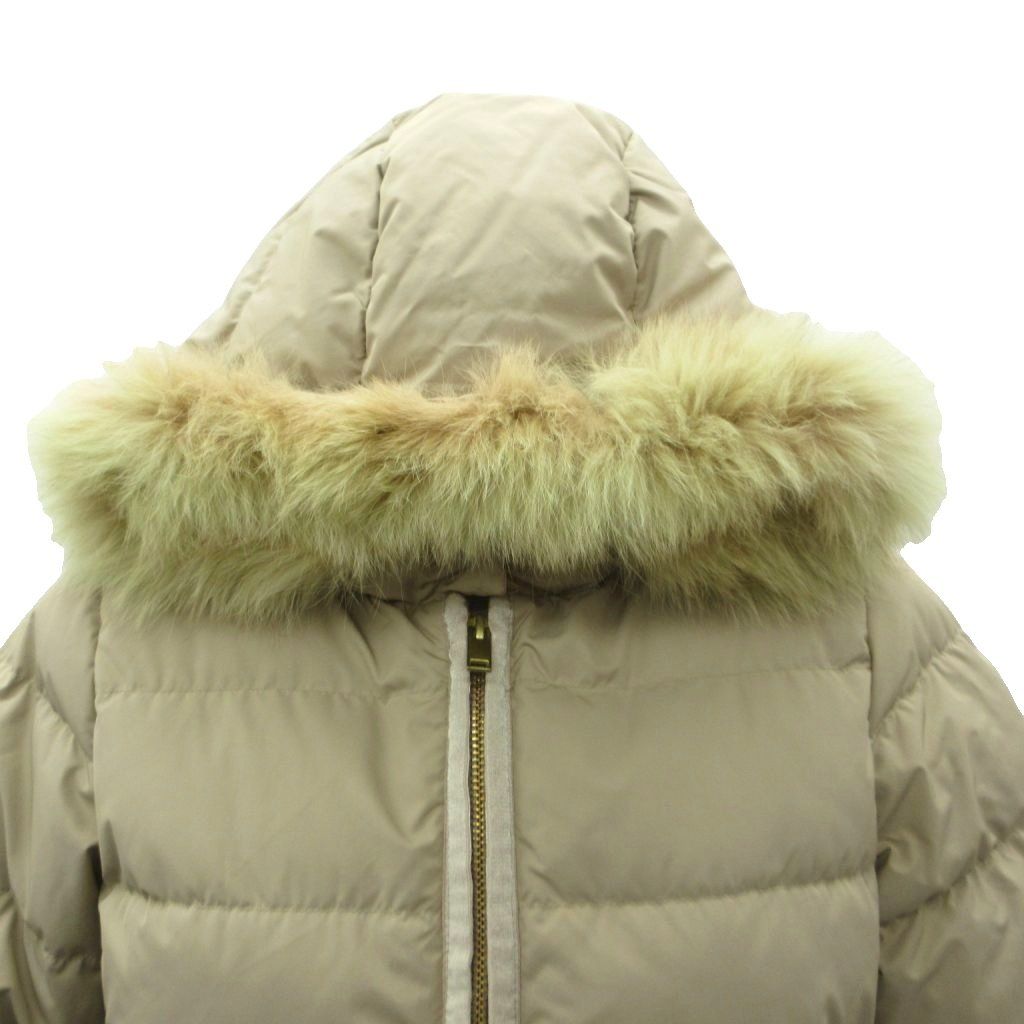 極美品 グリーンレーベルリラクシング ダウンコート ユナイテッドアローズ ファー ユナイテッドアローズ グリーンレーベル リラクシングフード付きダウン