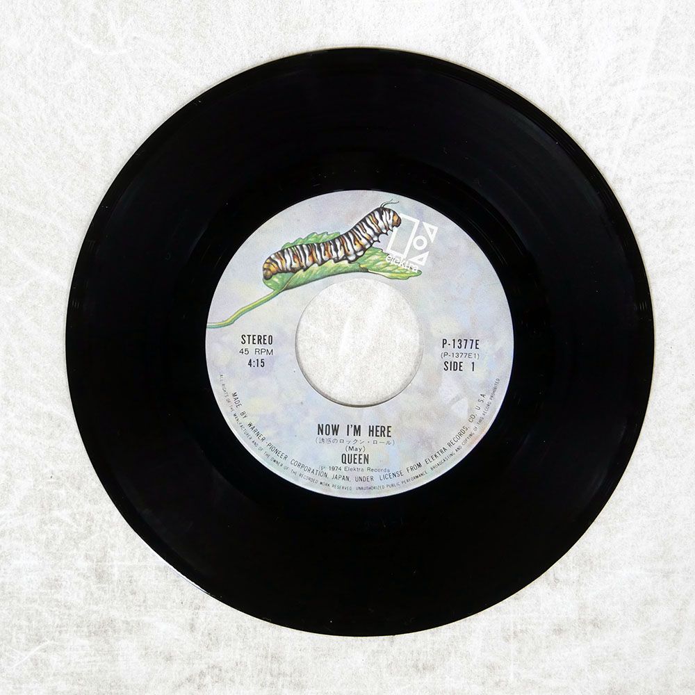  盤 QUEEN|NOW I M HERE|ELEKTRA P 1377 E 7 □ 洋楽 レコード