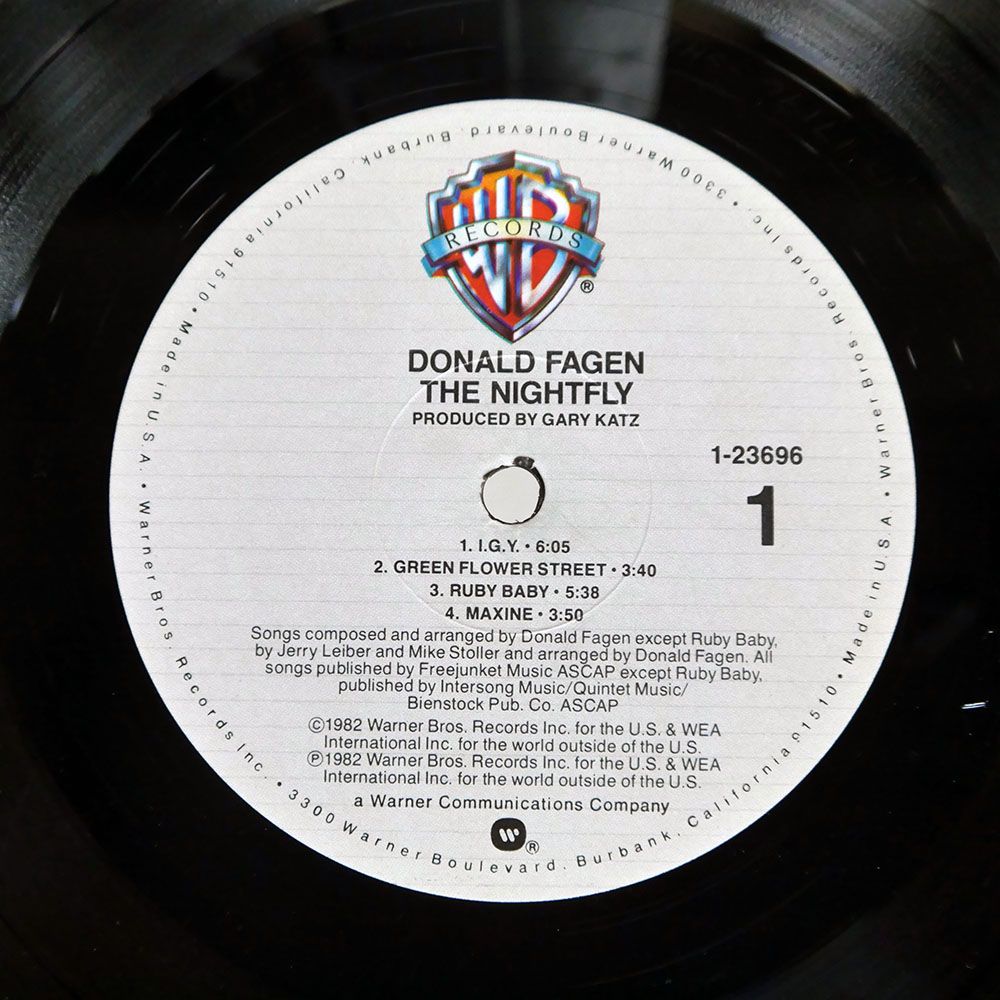 US盤 DONALD FAGEN/NIGHTFLY/WARNER BROS. 123696 LP - メルカリ