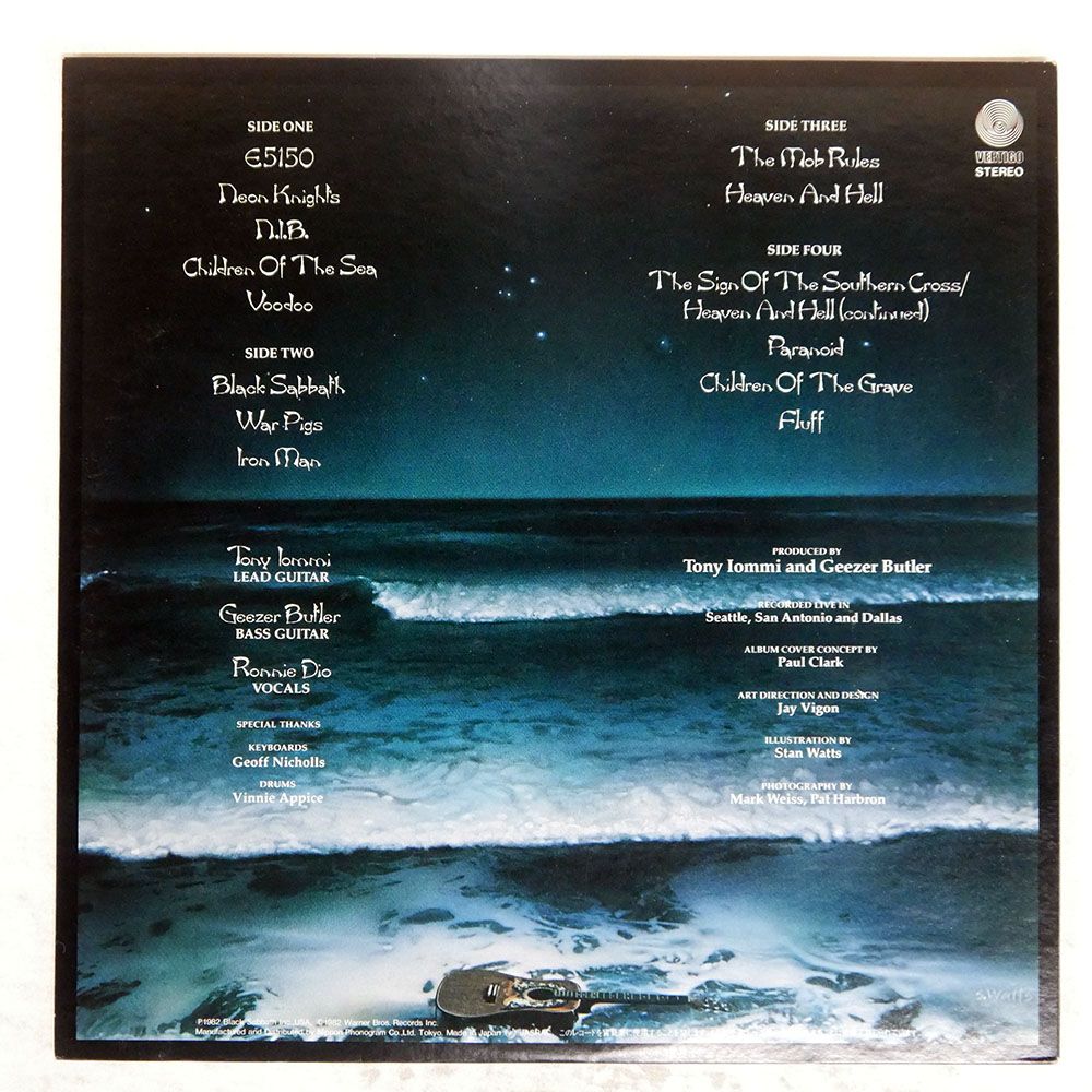 盤 BLACK SABBATH|LIVE EVIL|VERTIGO 20 PP 49 LP