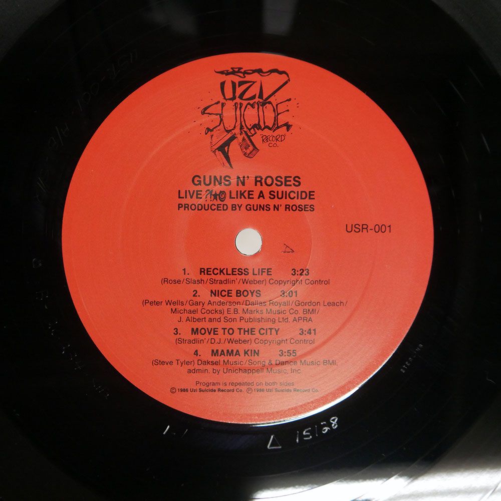 US盤 GUNS N ROSES|LIVE ?! LIKE A SUICIDE|UZI SUICIDE USR 001 12