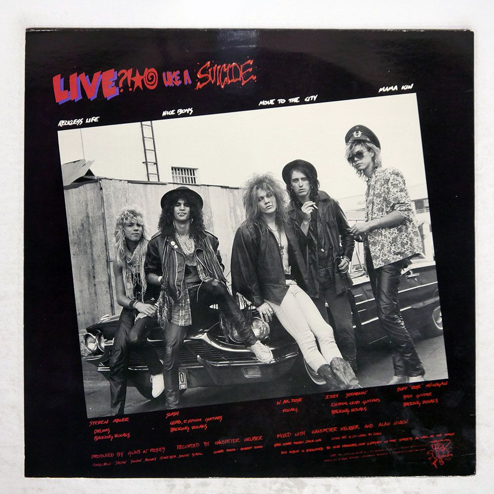 US盤 GUNS N ROSES|LIVE ?! LIKE A SUICIDE|UZI SUICIDE USR 001 12