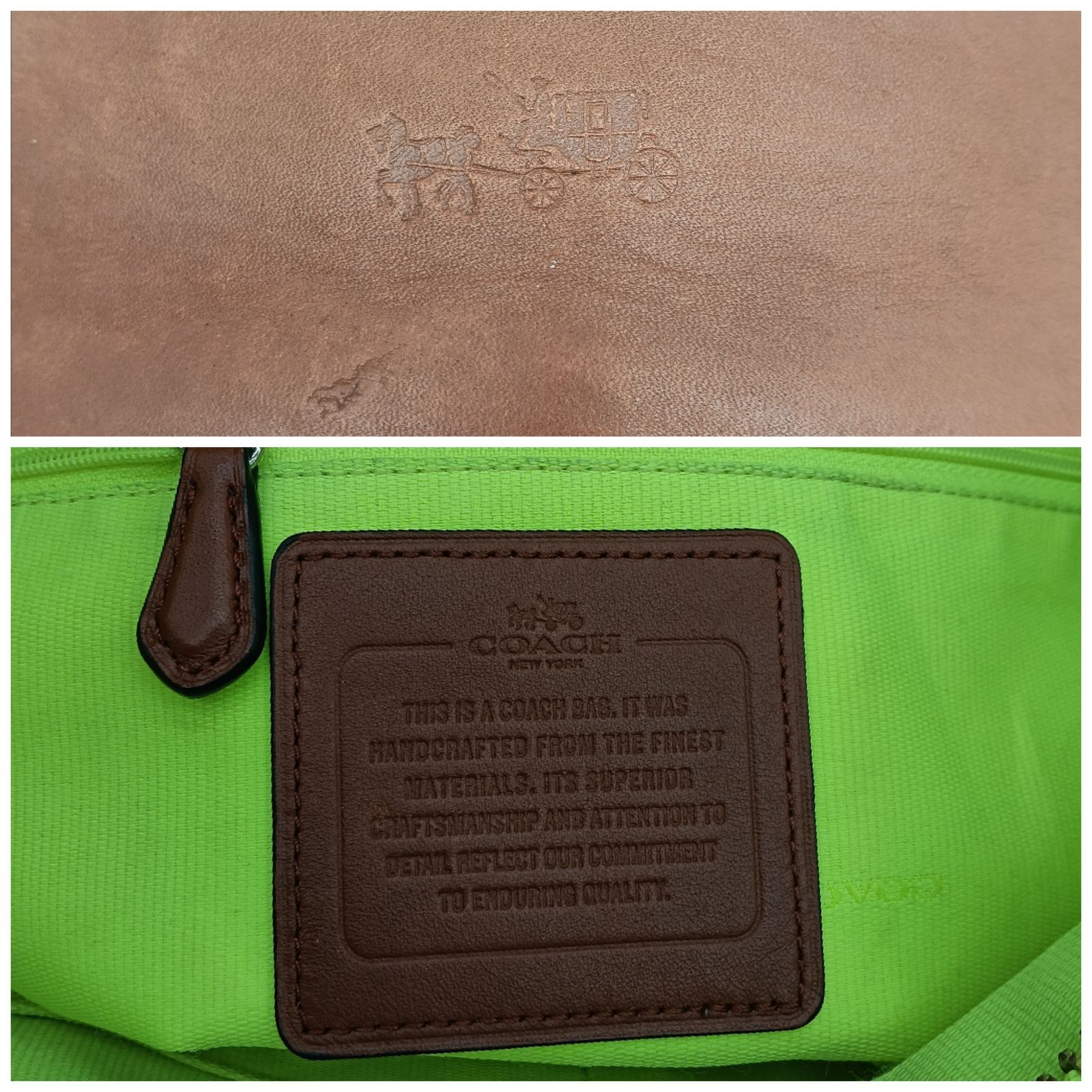 COACH コーチ ショルダーバッグ バケツ型 バケツバッグ ブラウン 