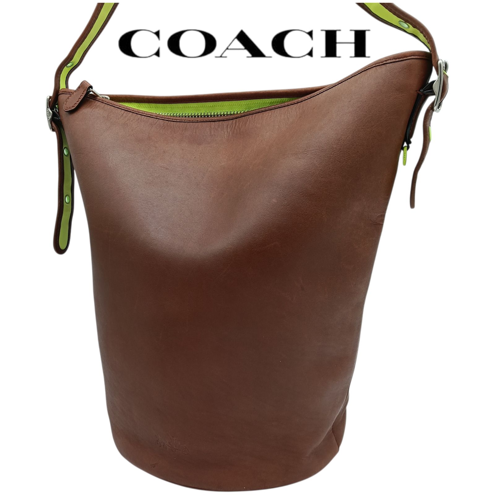 COACH コーチ ショルダーバッグ バケツ型 バケツバッグ ブラウン