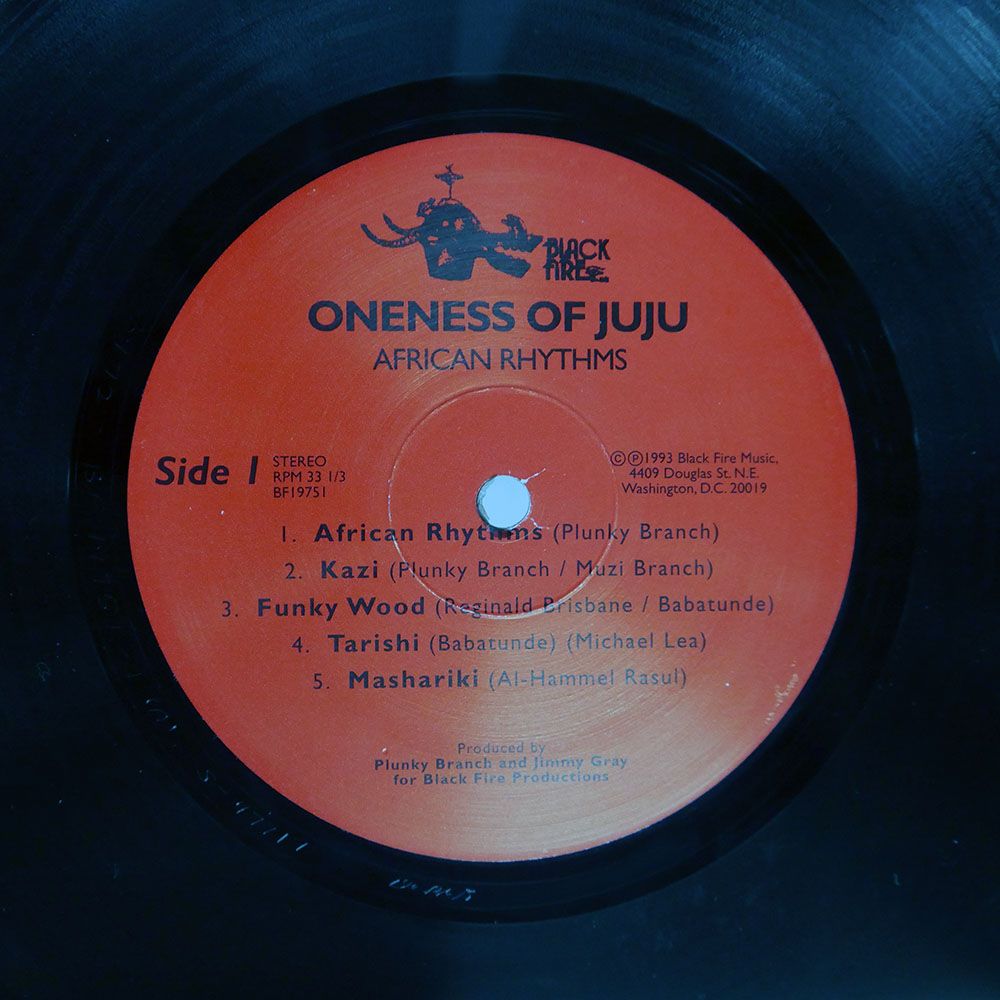  US盤 ONENESS OF JUJU|AFRICAN RHYTHMS|BLACK FIRE BF 19751 LP その他 レコード