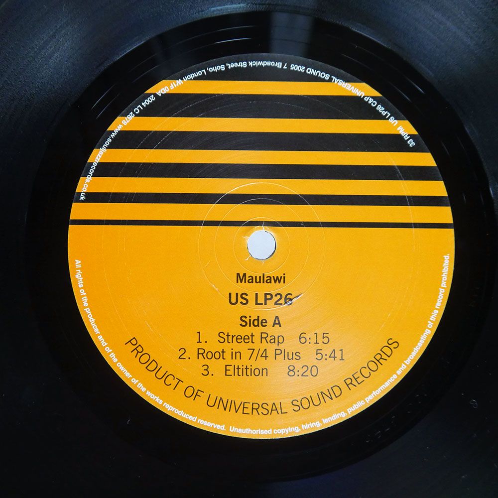  UK盤 MAULAWI|MAULAWI| SOUND USLP 26 LP その他 レコード