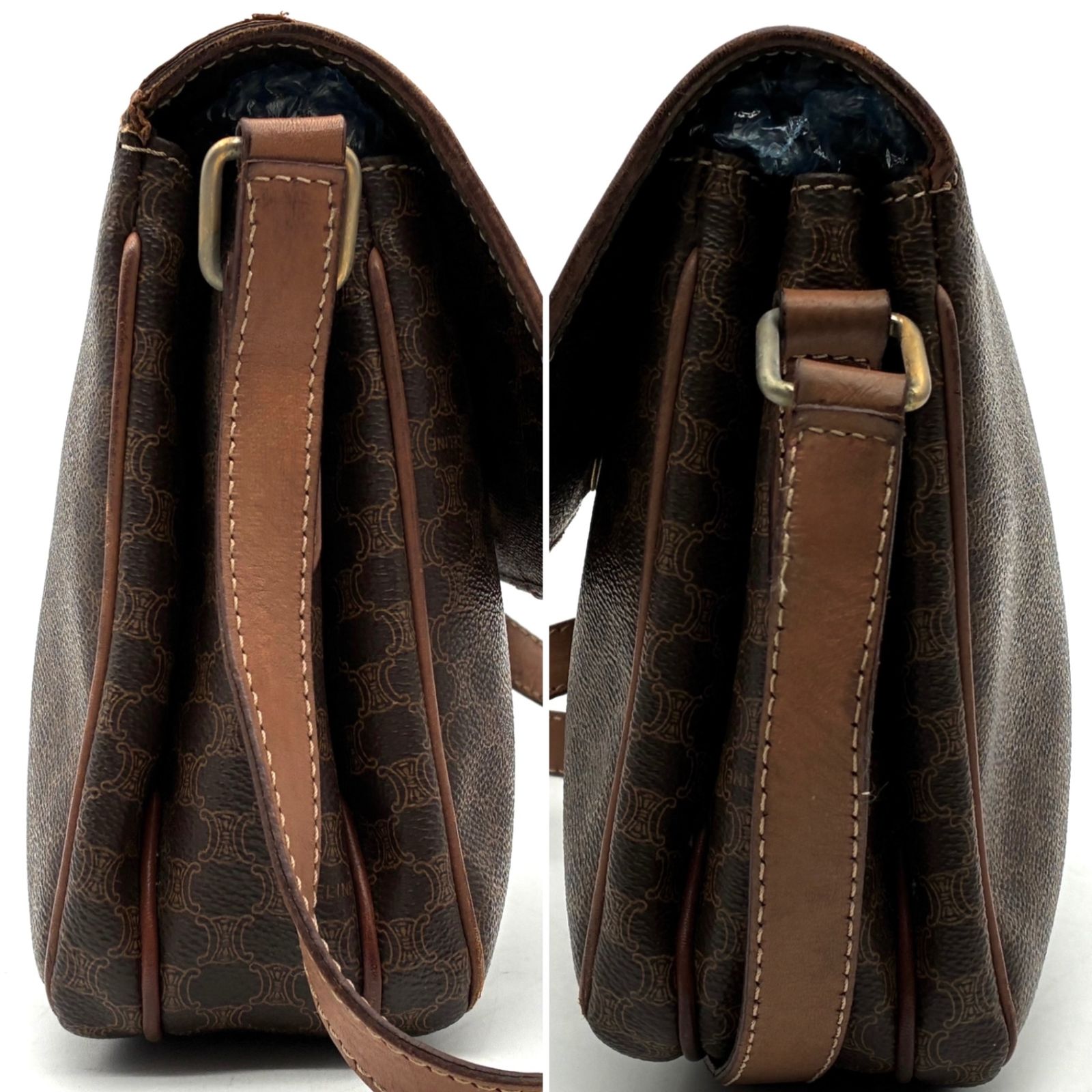 CELINE セリーヌ ショルダーバッグ マカダム トリオンフ ヴィンテージ