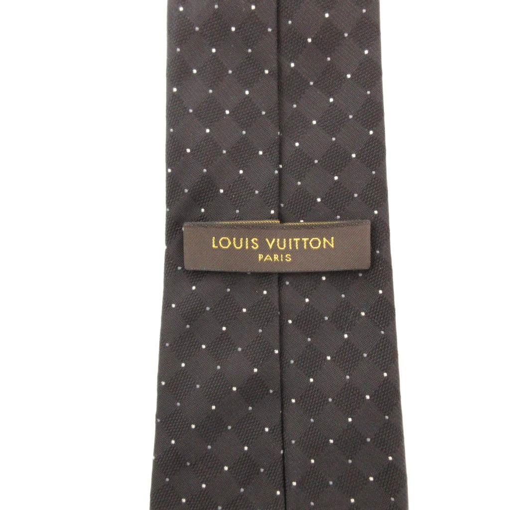 美品LOUIS VUITTON ルイヴィトンネクタイ LOUIS VUITTON 偽物 ネクタイ ダミエチェッカーロゴ ビジネス