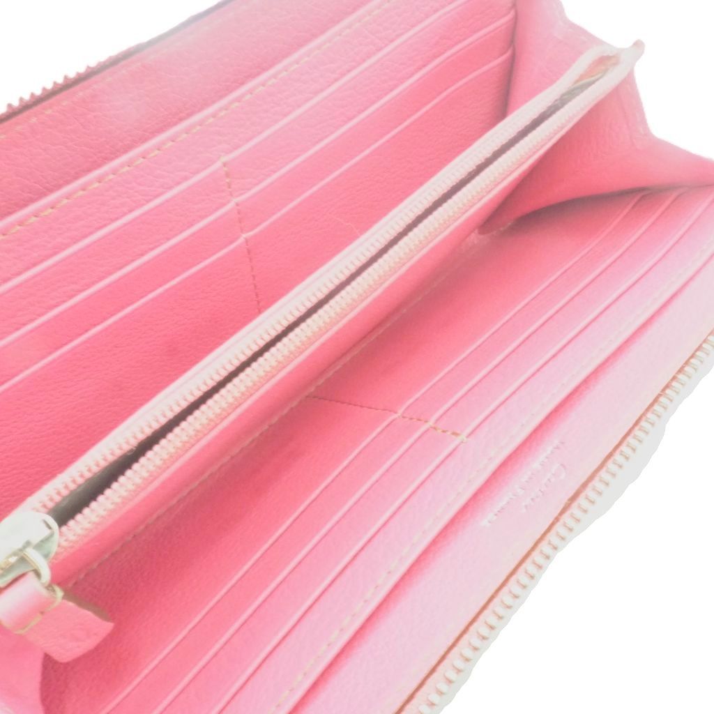CARTIE カルティエ 長財布 Cドゥカルティエ シルバー金具 レザー ピンク Cartier ピンク レザー 長財布 CARTIE カルティエ 長財布 Cドゥ