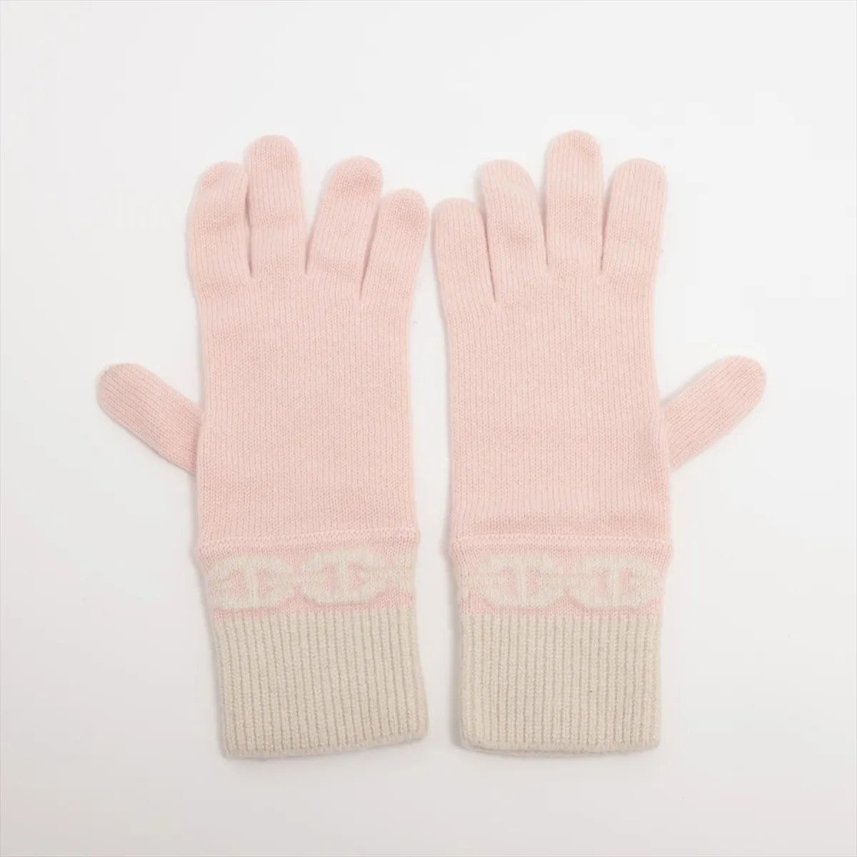 HERMES ピンク カシミア　手袋 HERMES ピンク カシミア手袋