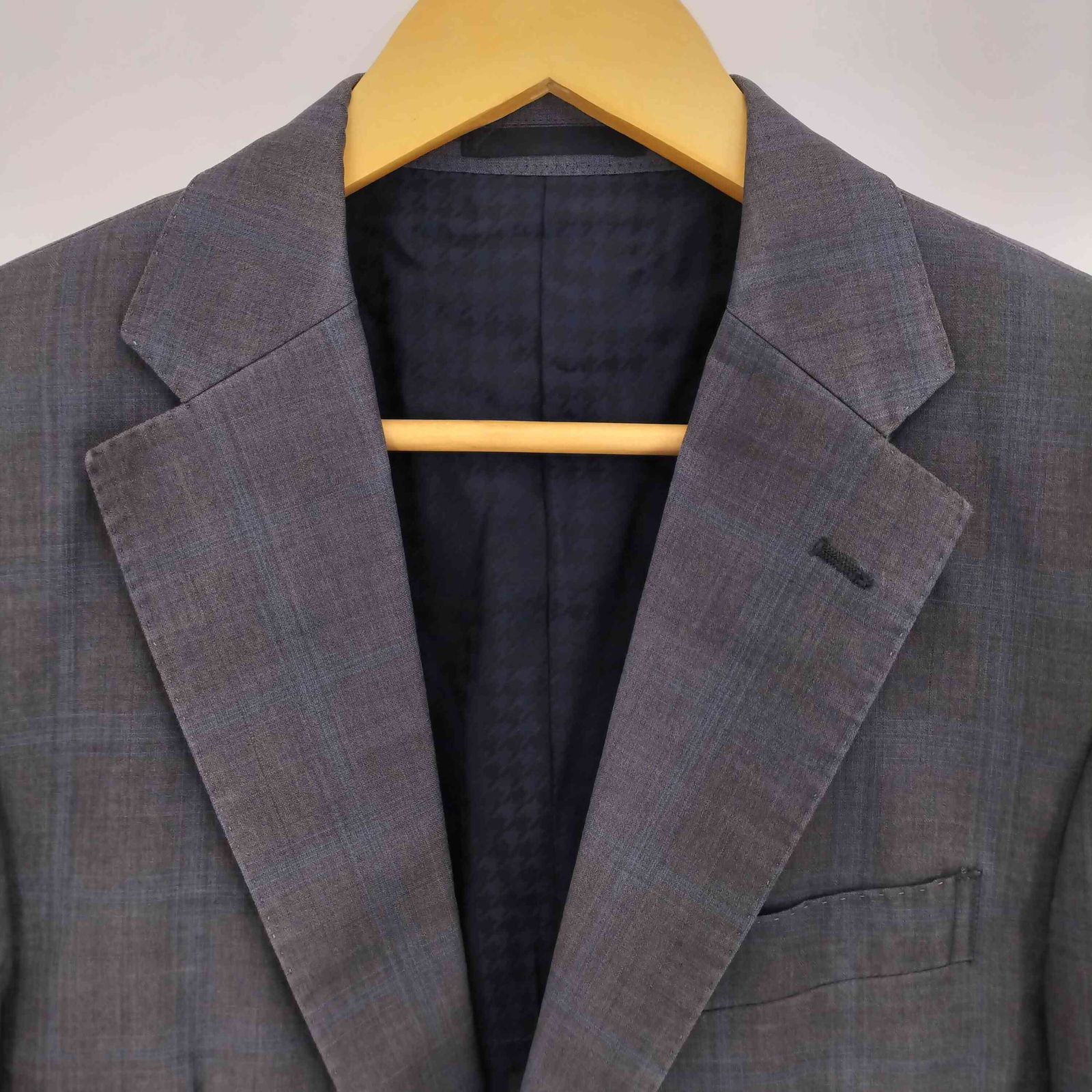 ロロピアーナ Loro Piana シャドーチェック2Bテーラードジャケット