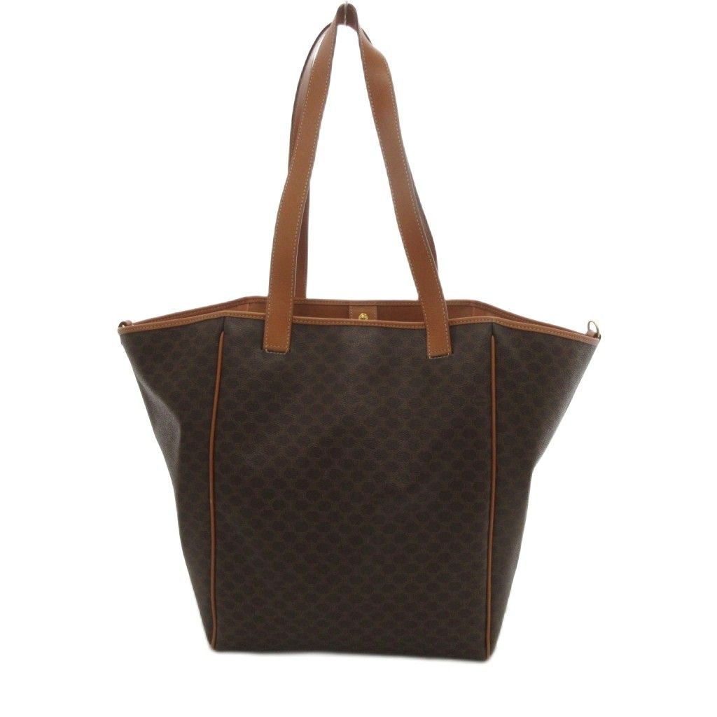 セリーヌ CELINE オールド マカダム柄 トートバッグ ブラウン系 PVC