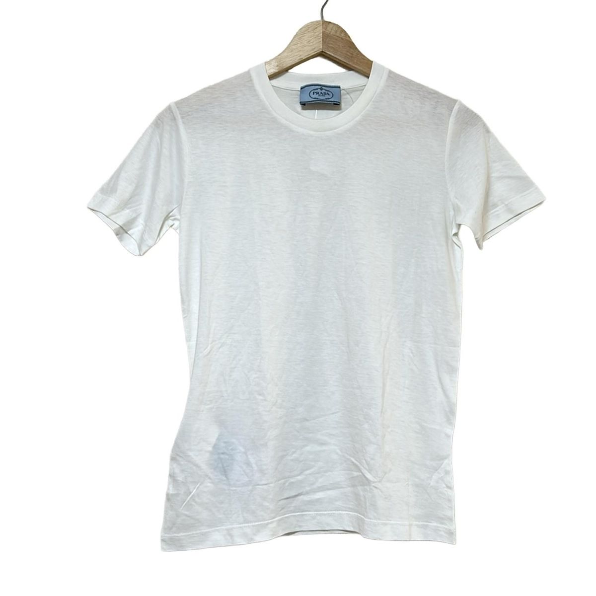PRADA(プラダ) 半袖Tシャツ サイズXS レディース - 白 クルーネック 