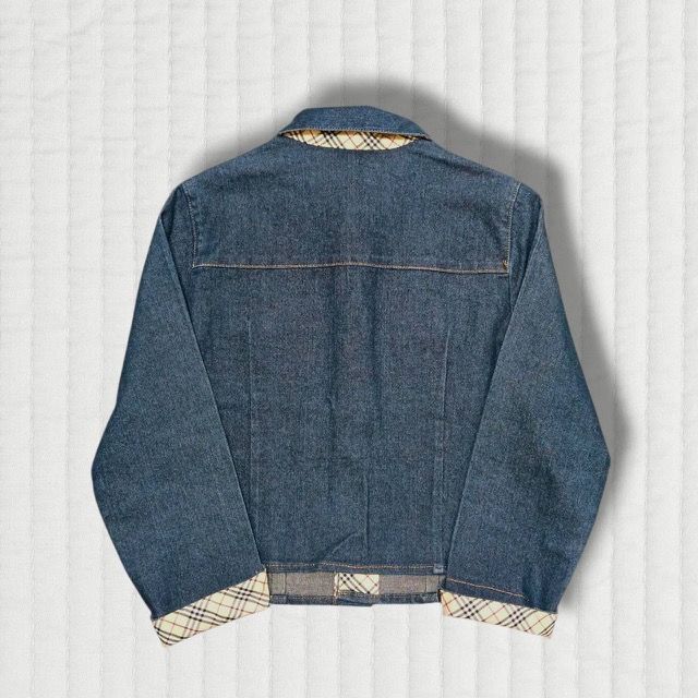 美品 BURBERRY 春 デニム ノバチェック バーバリー ロンドン 120