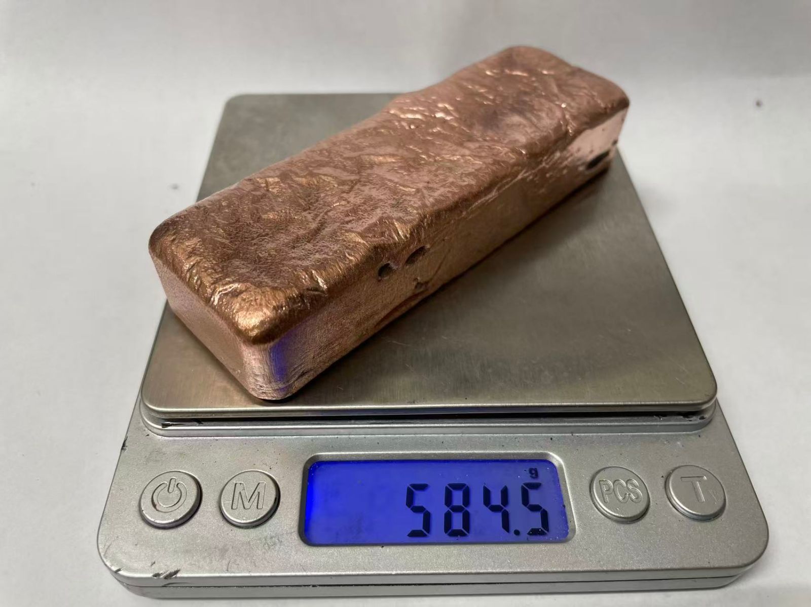 ピンクゴールドの輝き　古銅製　台形型インゴット 送料無料/ピカ銅 インゴット 銅 584g 純銅 99.9% 銅インゴット - メルカリ
