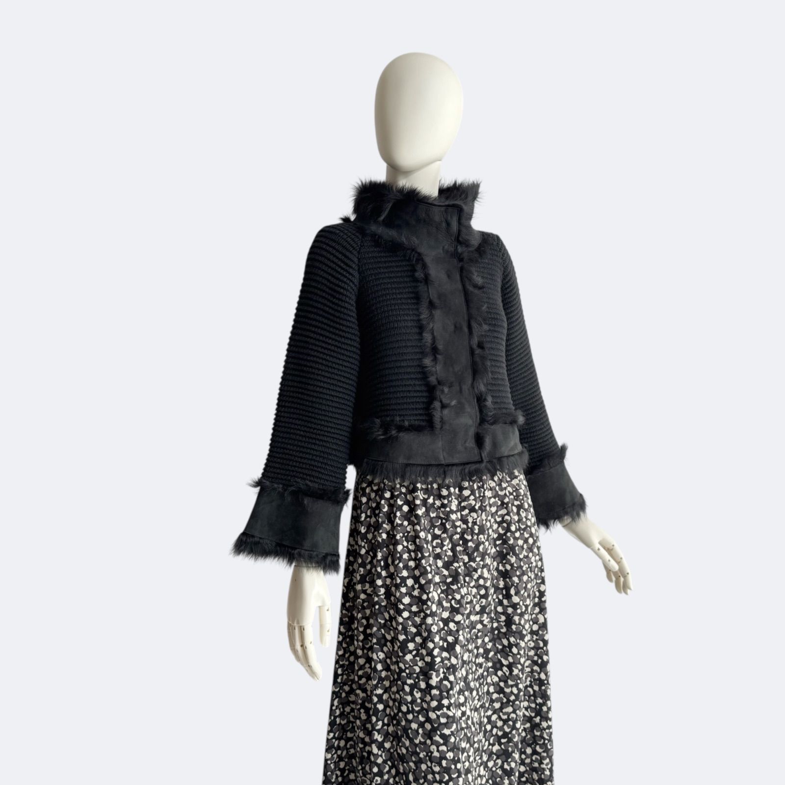 【美品】EPOCA エポカ ニットジャケット レザージャケット リアルファー EPOCA エポカ ジャケット ニット ブラック レディース ブルゾン - メルカリ