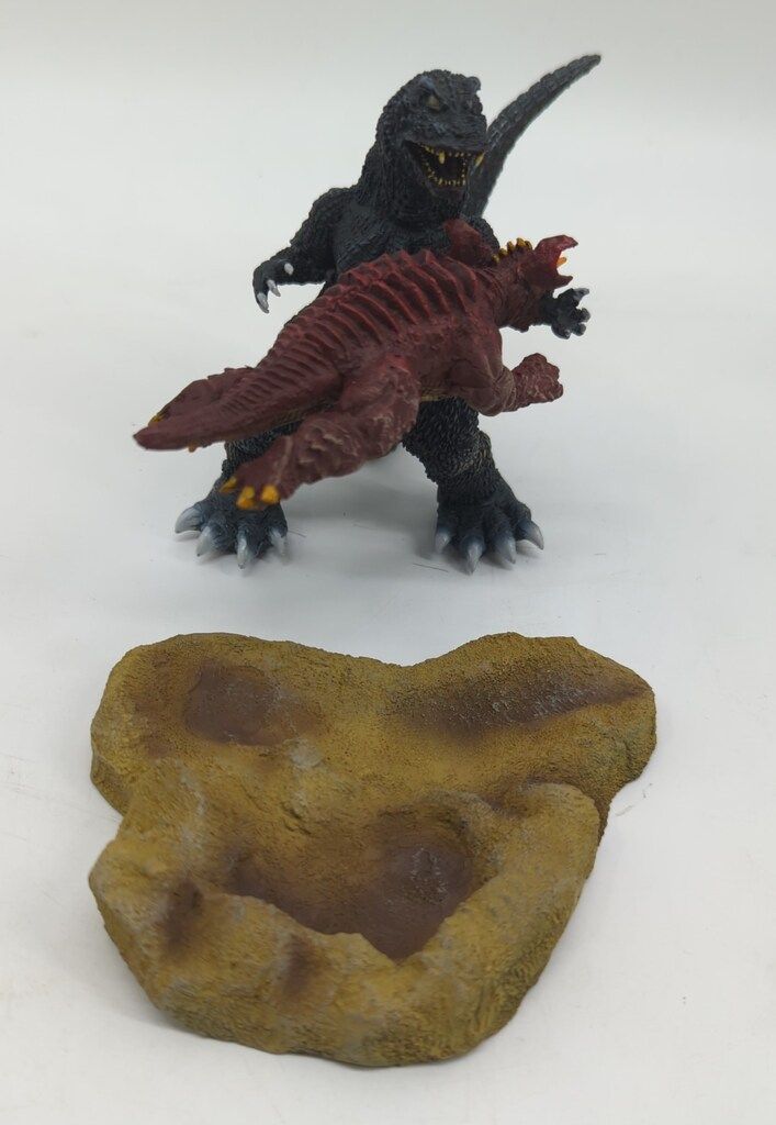 CAST ゴジラオーナメント 特撮大百科 ゴジラ対婆羅護吽 死闘大涌谷