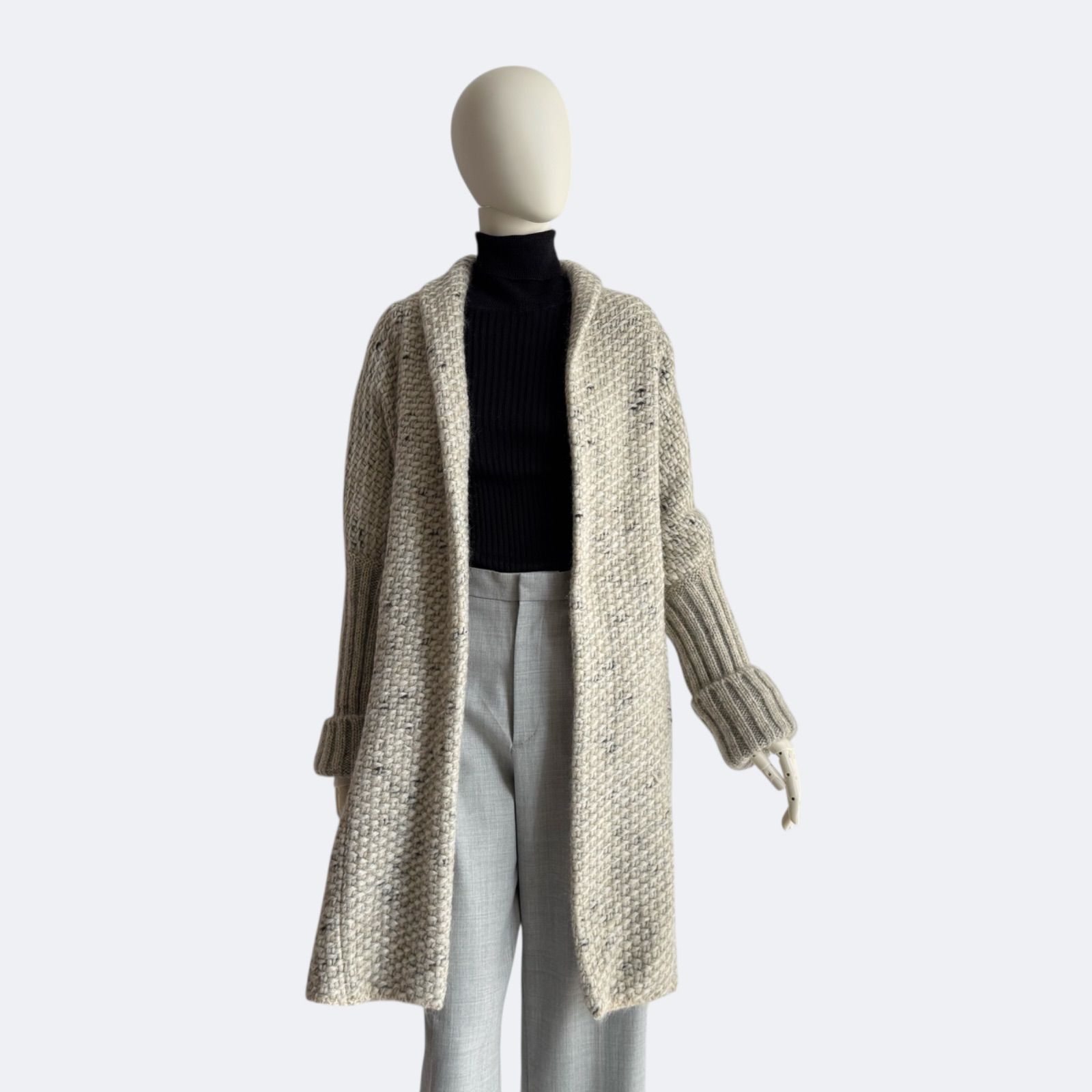 Max Mara マックスマーラ ローゲージ モヘヤ ニットガウンカーディガン