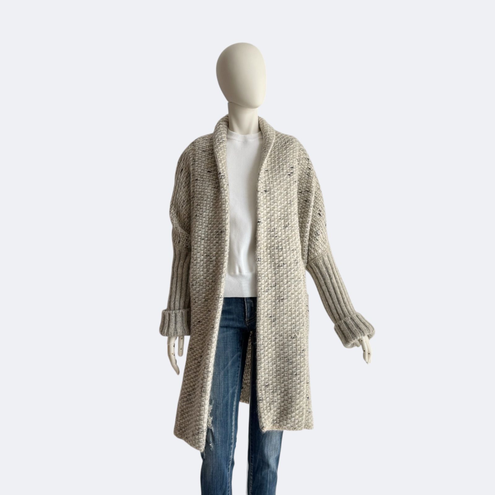 Max Mara マックスマーラ ローゲージ モヘヤ ニットガウンカーディガン