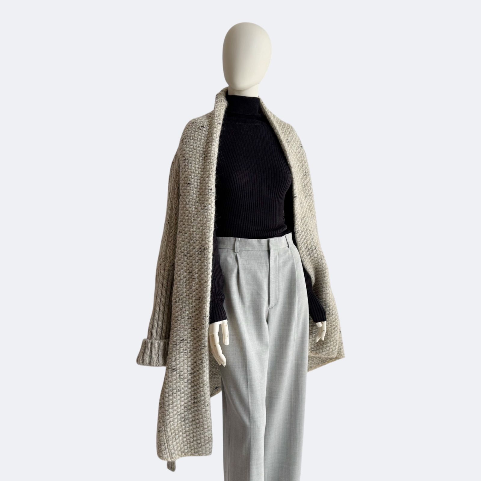 Max Mara マックスマーラ ローゲージ モヘヤ ニットガウンカーディガン