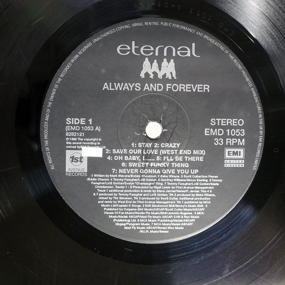 UK盤 ETERNAL/ALWAYS AND FOREVER/EMI EMD1053 LP - メルカリ