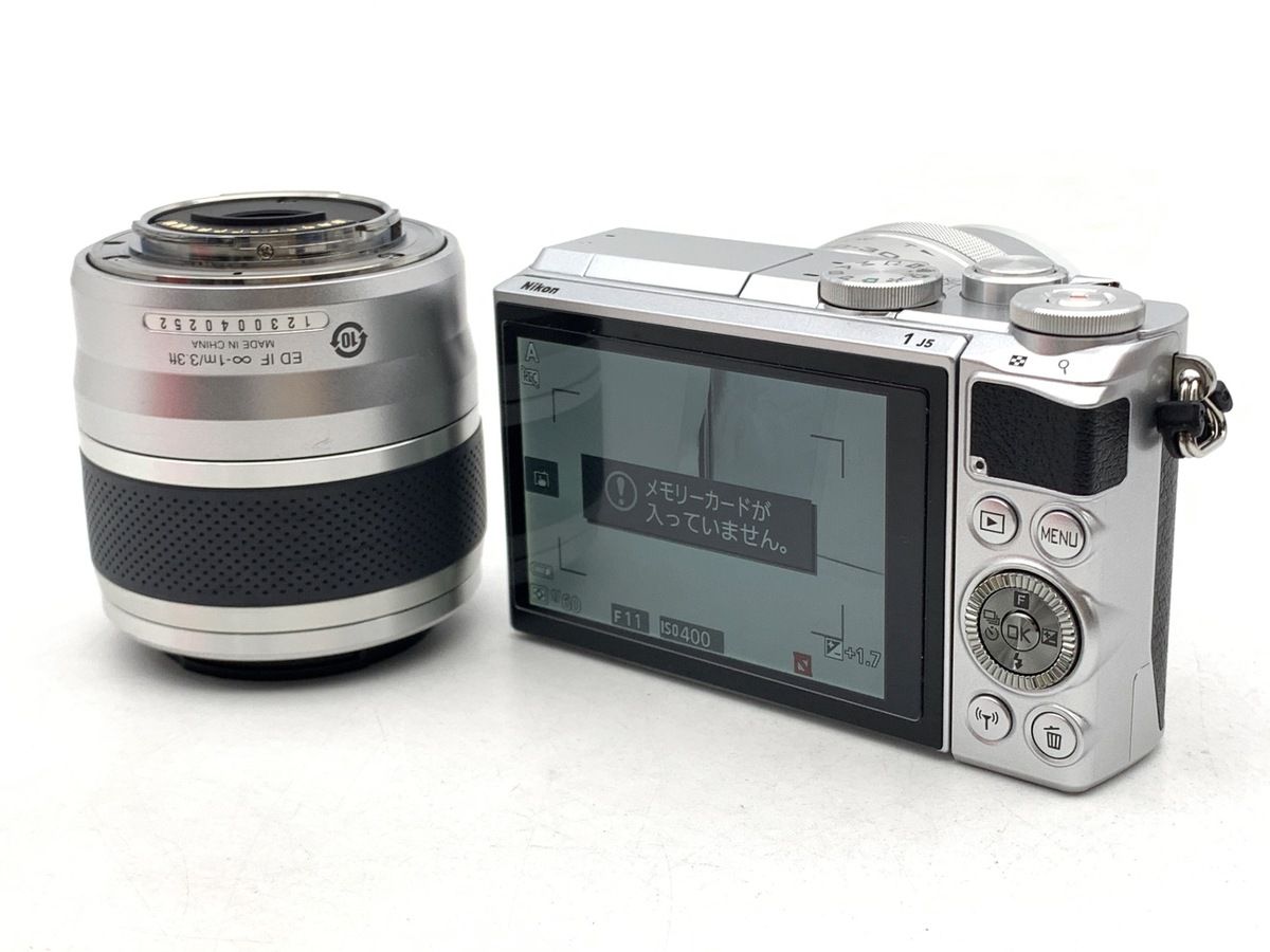 中古】 【並品】 ニコン Nikon1 J5 ダブルズームレンズキット シルバー