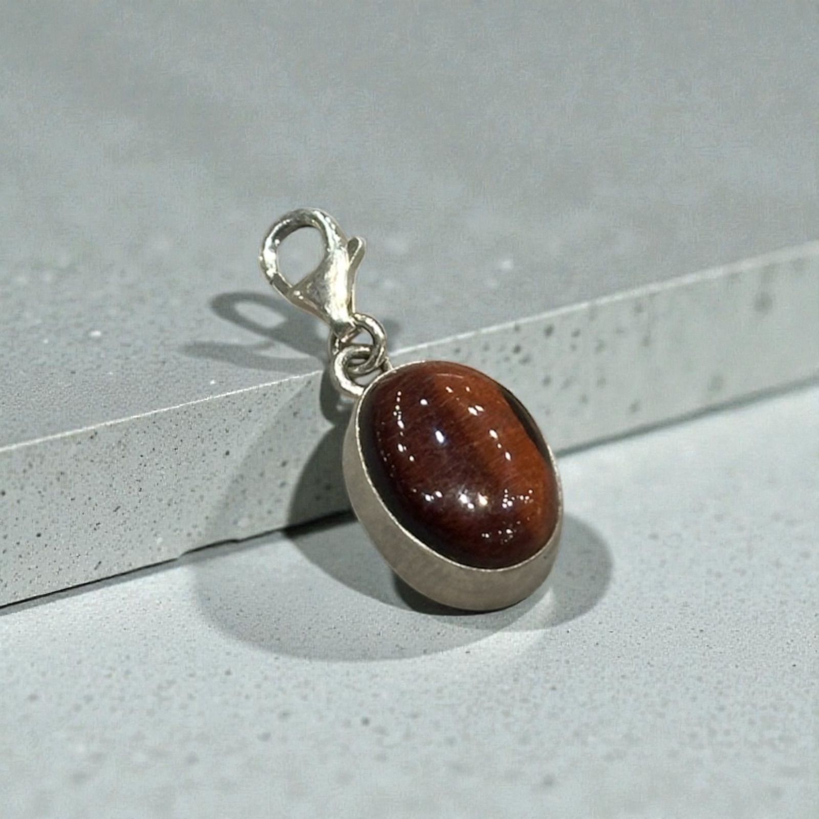 レッドタイガーアイ・アクアマリン シルバー925 ペンダント 送料無料