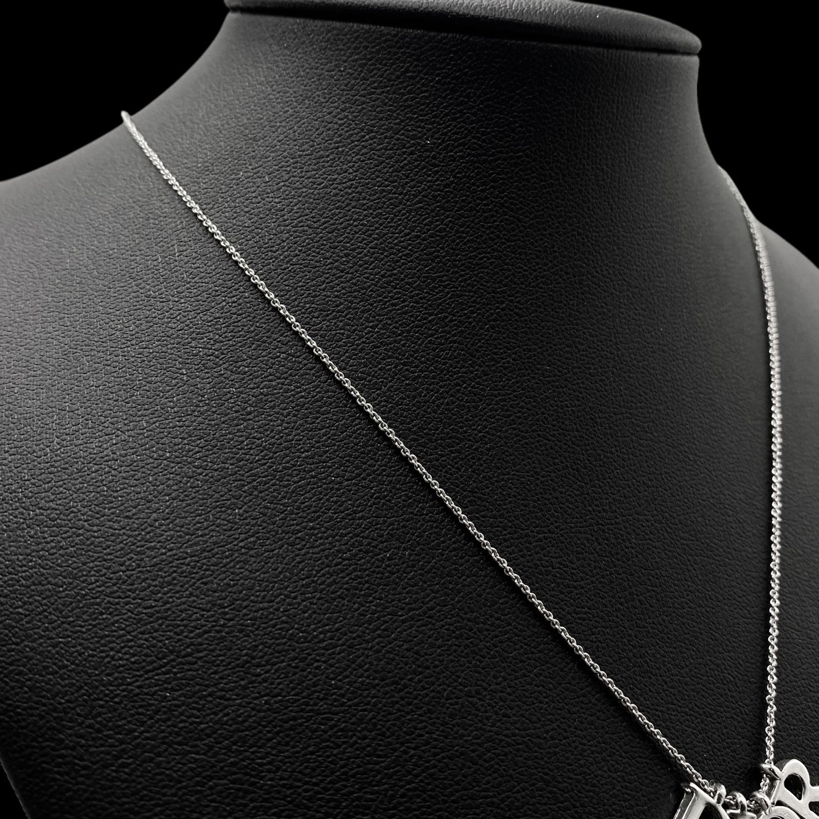 良品 Christian Dior クリスチャンディオール ロゴ ネックレス