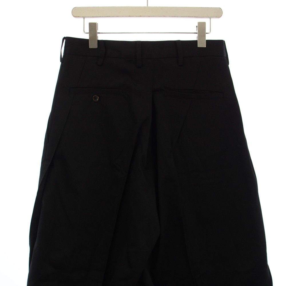 コッキ KOHKI Pleat-design pants タックパンツ ジップフライ 1 黒