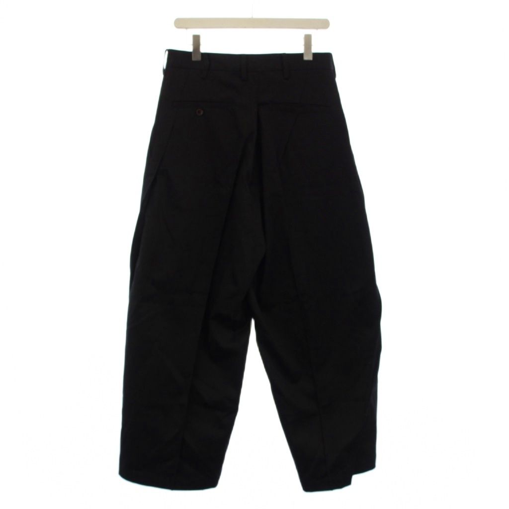 コッキ KOHKI Pleat-design pants タックパンツ ジップフライ 1 黒