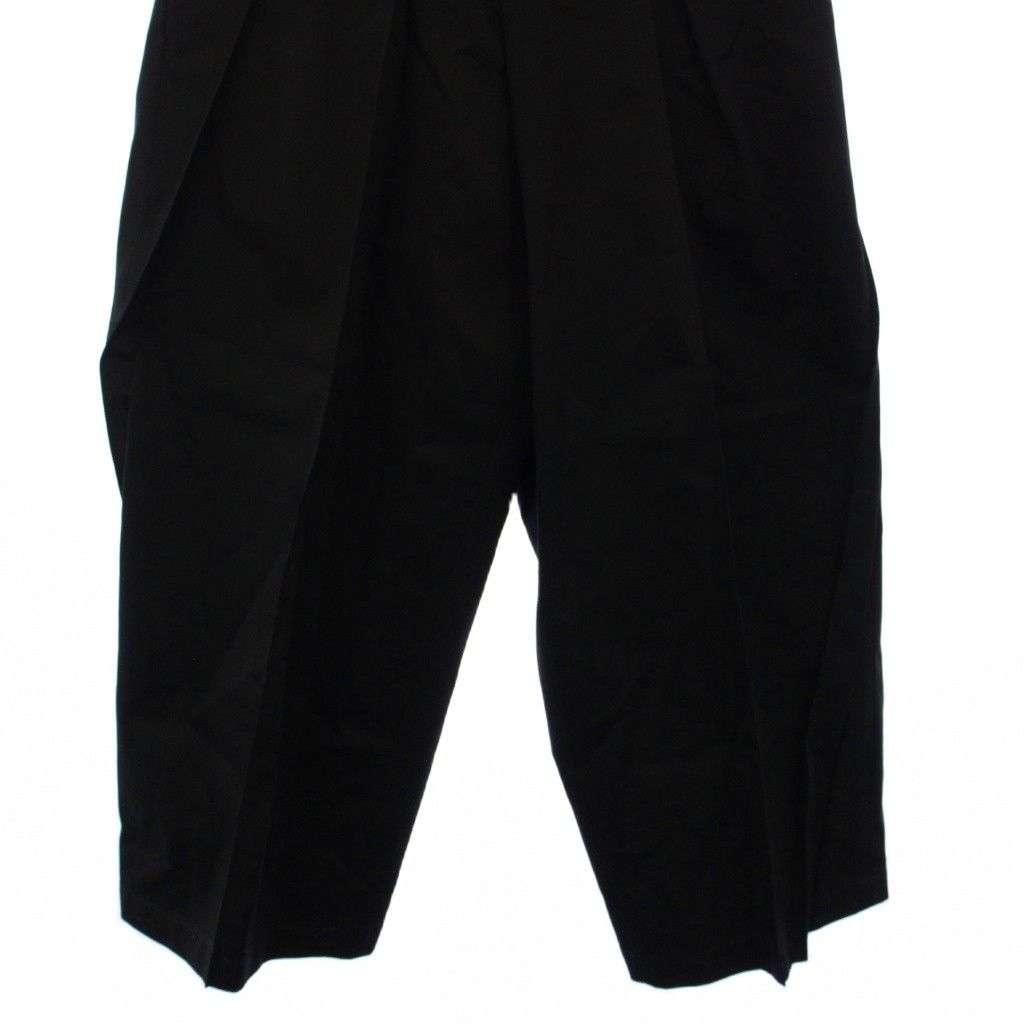 コッキ KOHKI Pleat-design pants タックパンツ ジップフライ 1 黒