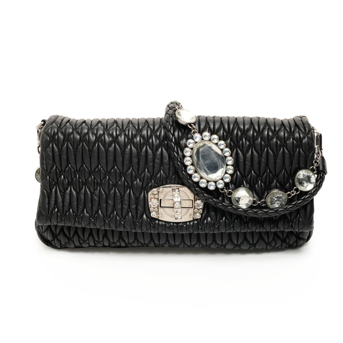 Miu Miu ミュウ ミュウ ショルダーバッグ マテラッセ クリスタル 